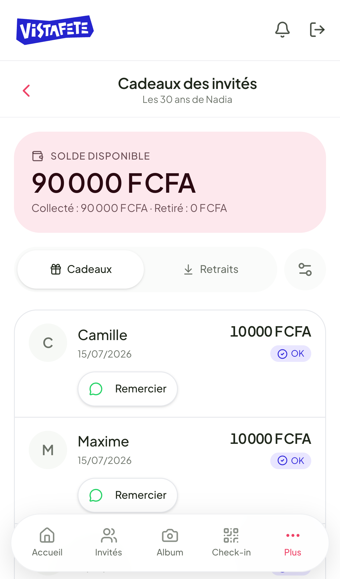 La cagnotte cadeau