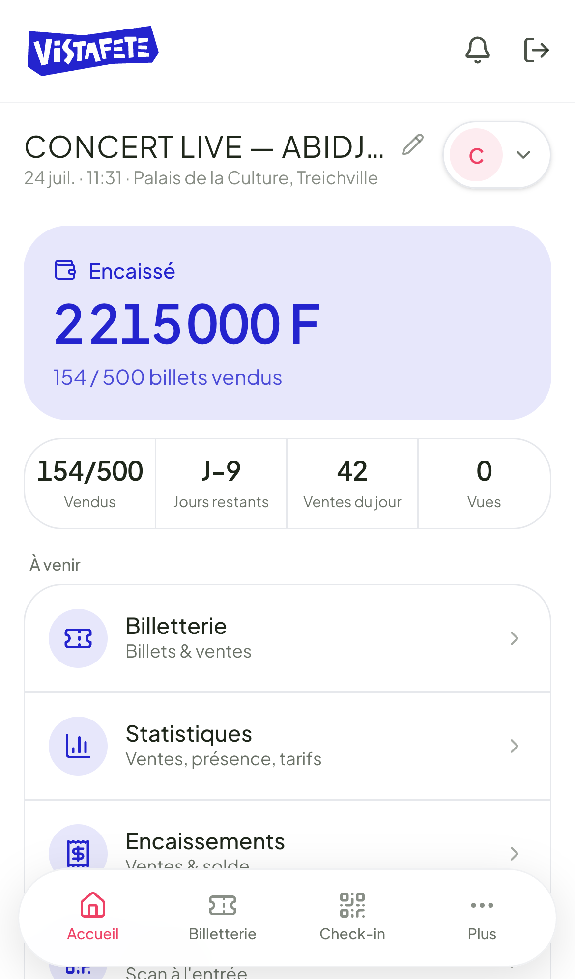 Tu suis tes ventes