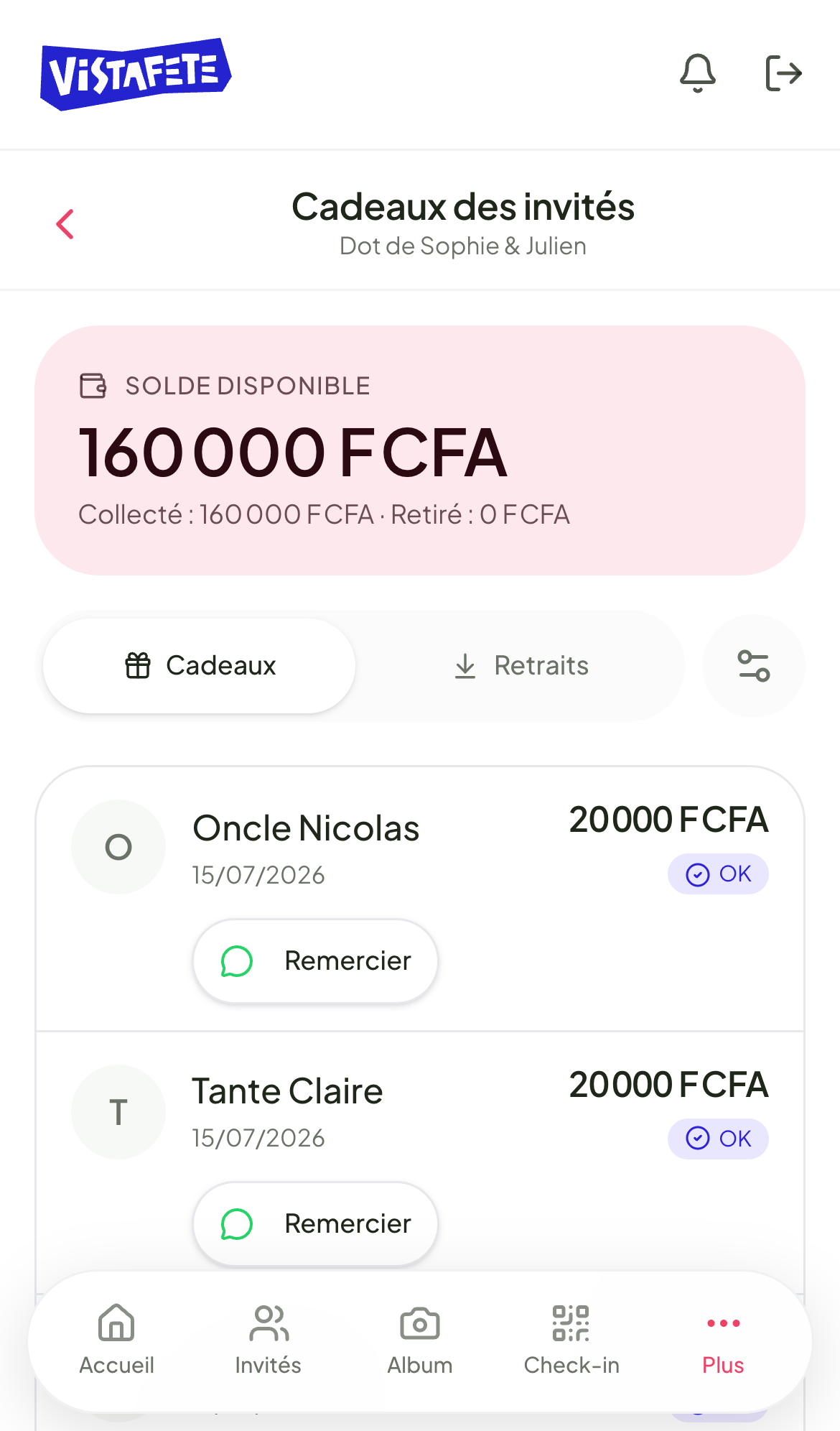 Les cotisations au même endroit