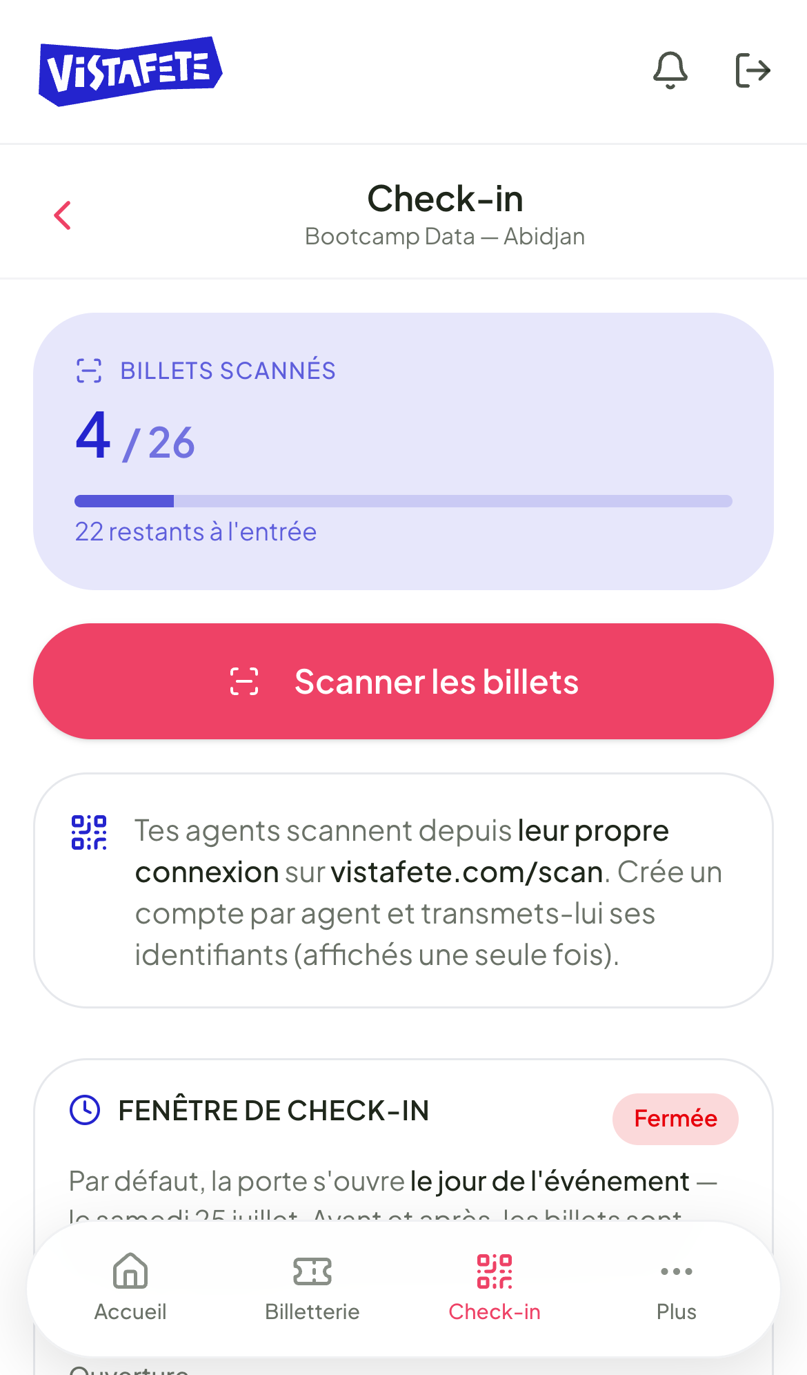 L'émargement au scan