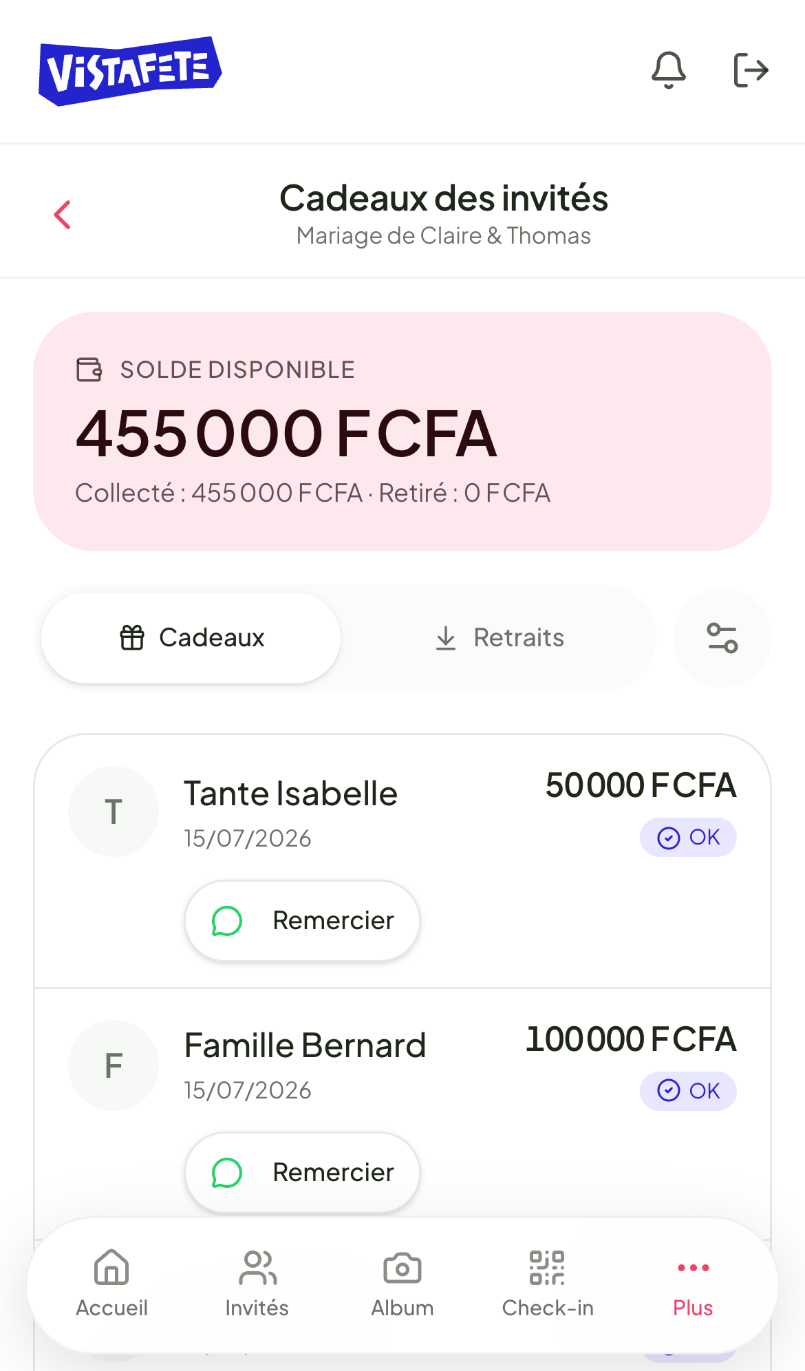 Ta cagnotte de mariage